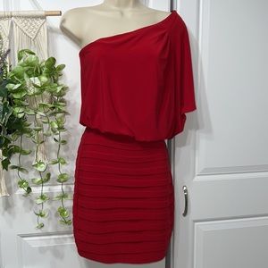 B-Darlin One Shoulder Mini Dress